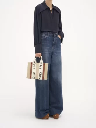 Bolso tote Woody pequeño en lino