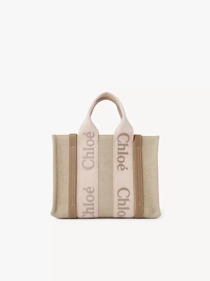 Bolso tote Woody pequeño en lino