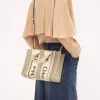 Bolso tote Woody pequeño en lino Bolso tote Woody pequeño en lino