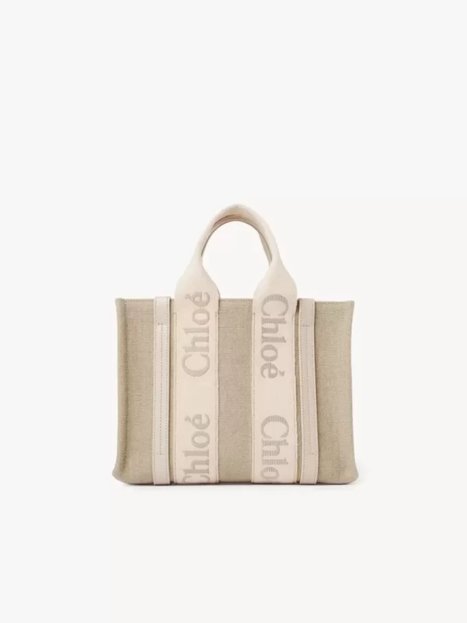 Bolso tote Woody pequeño en lino