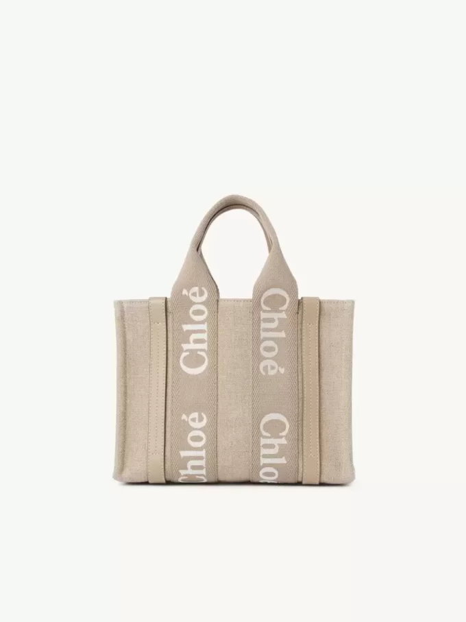 Bolso tote Woody pequeño en lino