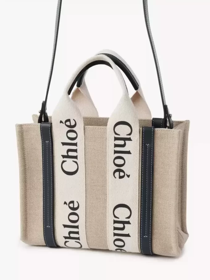 Bolso tote Woody pequeño en lino