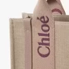 Bolso tote Woody pequeño en lino Bolso tote Woody pequeño en lino