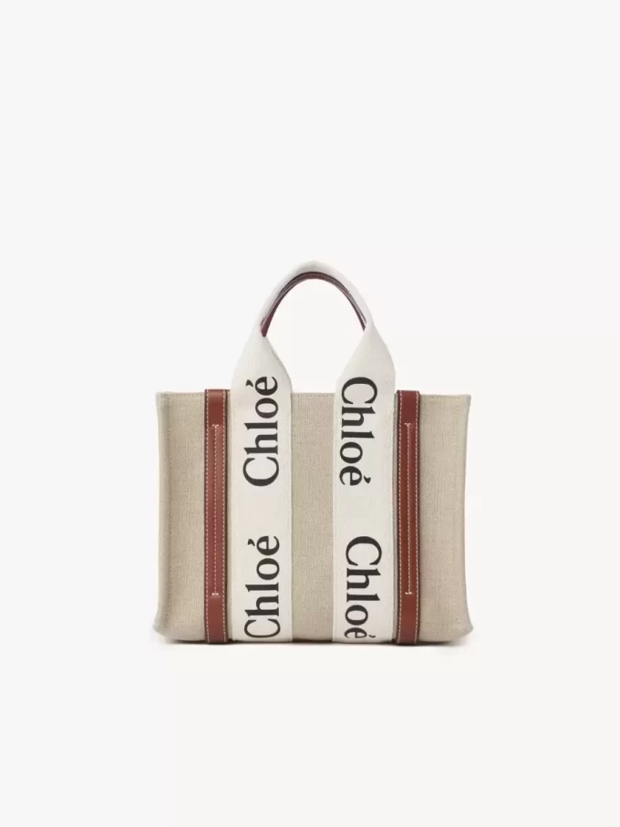 Bolso tote Woody pequeño en lino