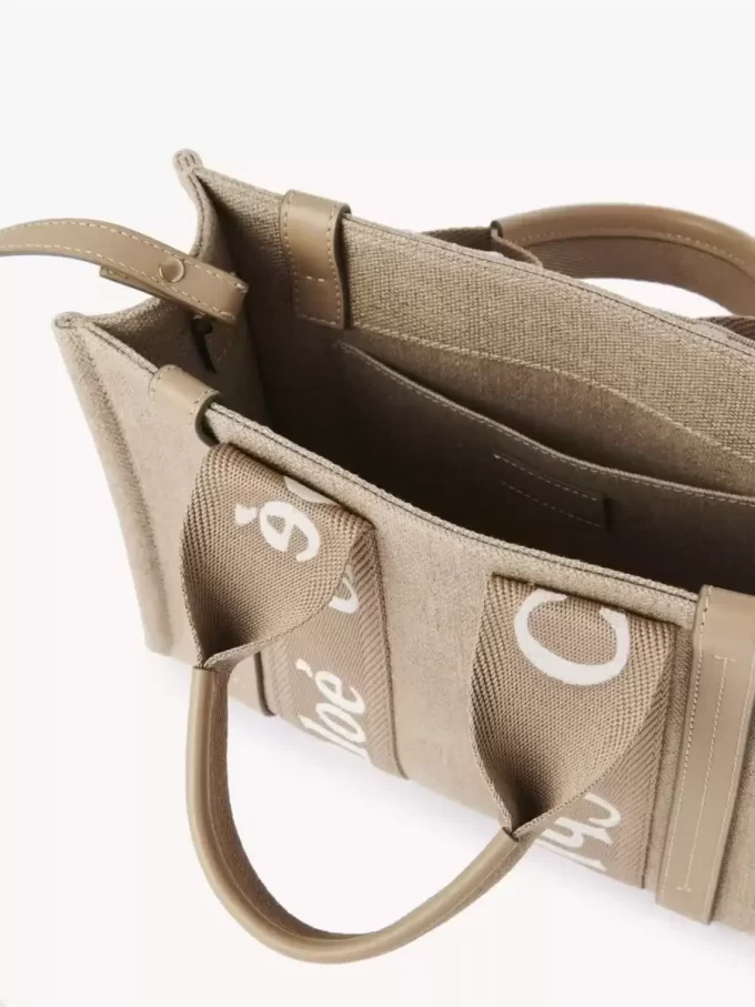 Bolso tote Woody pequeño en lino