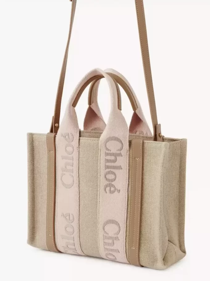 Bolso tote Woody pequeño en lino