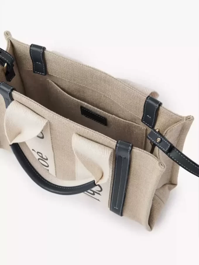 Bolso tote Woody pequeño en lino
