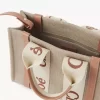 Bolso tote Woody pequeño en lino Bolso tote Woody pequeño en lino