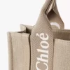 Bolso tote Woody pequeño en lino