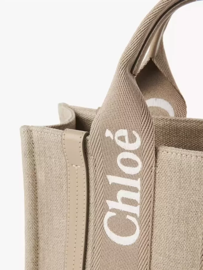 Bolso tote Woody pequeño en lino