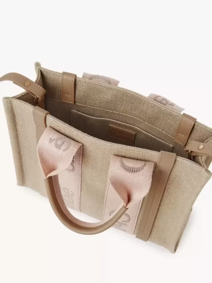 Bolso tote Woody pequeño en lino