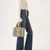 Bolso tote Woody pequeño en lino Bolso tote Woody pequeño en lino