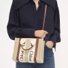 Bolso tote Woody pequeño en lino