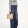 Bolso tote Woody pequeño en lino