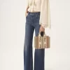 Bolso tote Woody pequeño en lino Bolso tote Woody pequeño en lino