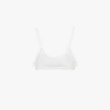 Bralette de tirantes finos con volantes en encaje bordado