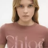 Camiseta ajustada de jersey de algodón