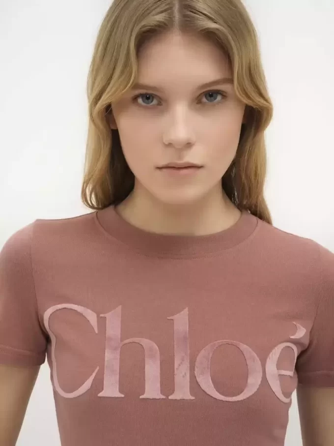 Camiseta ajustada de jersey de algodón