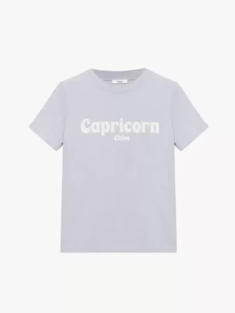 Camiseta Capricornio de corte bebé en jersey de algodón