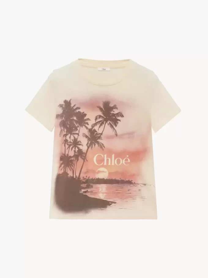 Camiseta de algodón con logo para bebé Camiseta de algodón con logo para bebé