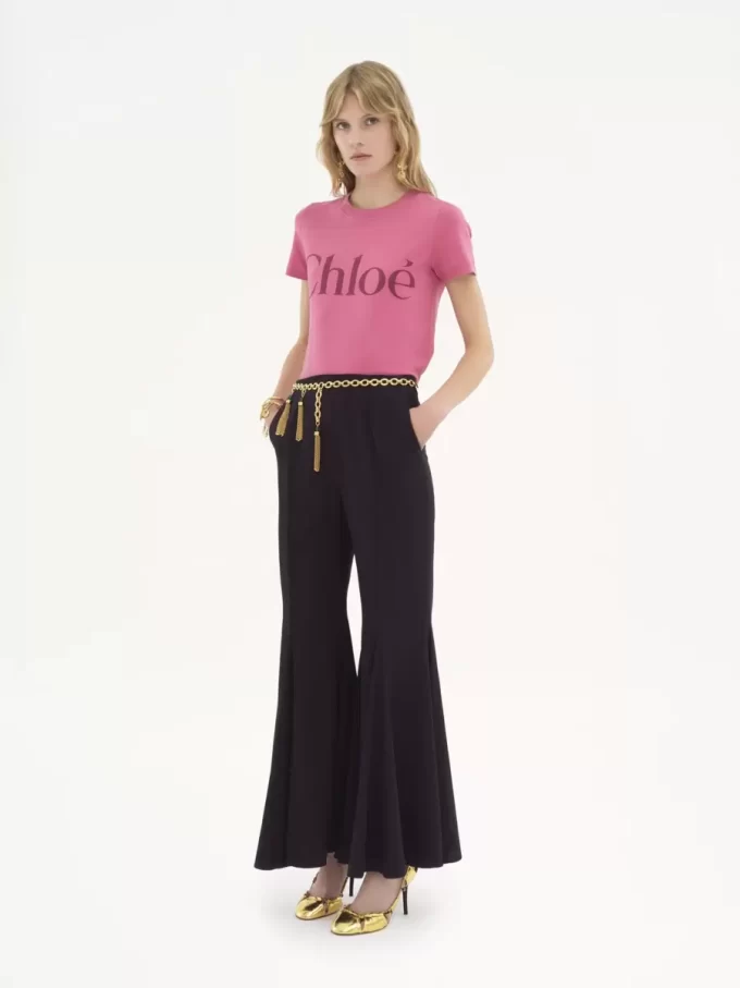 Camiseta de algodón con logo para bebé Camiseta de algodón con logo para bebé