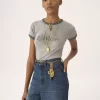 Camiseta de algodón con logo para bebé Camiseta de algodón con logo para bebé