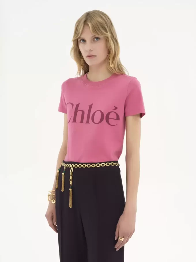 Camiseta de algodón con logo para bebé Camiseta de algodón con logo para bebé
