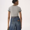 Camiseta de algodón con logo para bebé Camiseta de algodón con logo para bebé