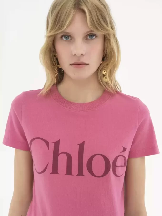 Camiseta de algodón con logo para bebé Camiseta de algodón con logo para bebé