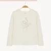 Camiseta de manga larga con logotipo para niños