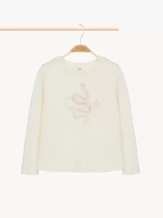 Camiseta de manga larga con logotipo para niños