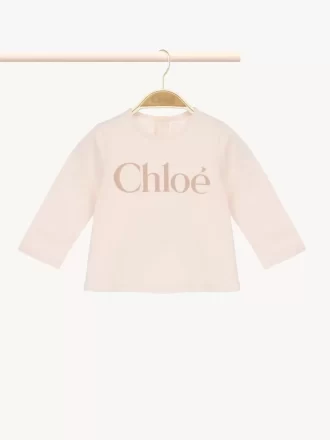 Camiseta de manga larga con logotipo para niños