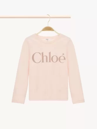 Camiseta de manga larga con logotipo para niños