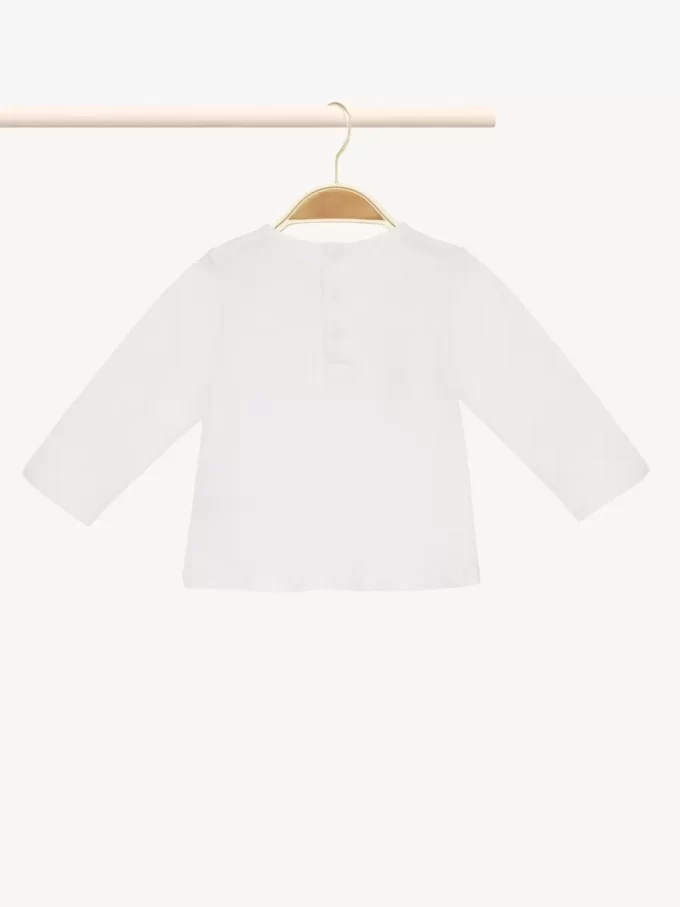 Camiseta de manga larga con logotipo para niños