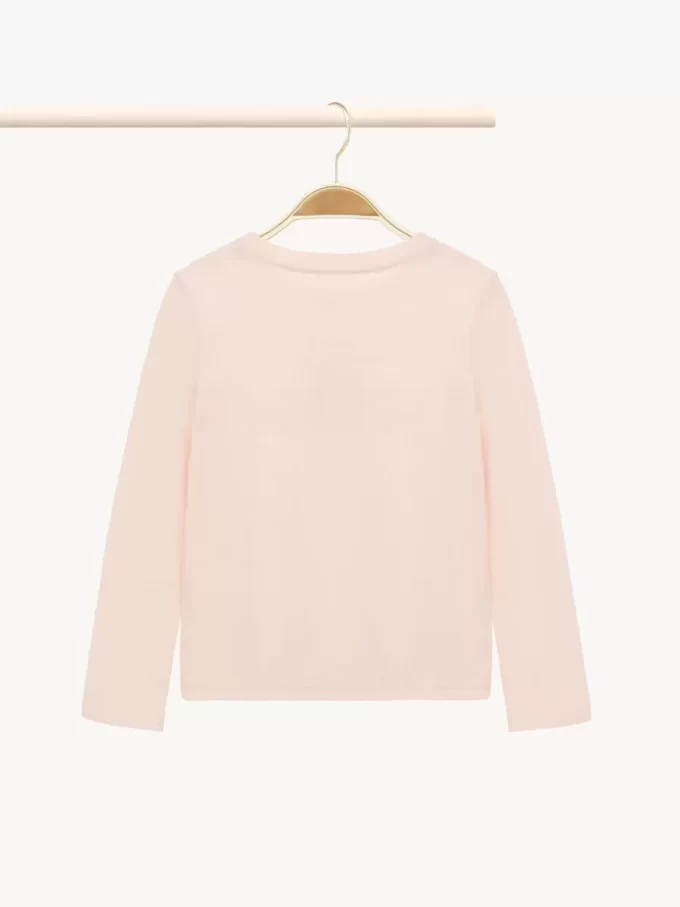 Camiseta de manga larga con logotipo para niños