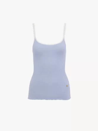 Camiseta de tirantes ajustada de algodón
