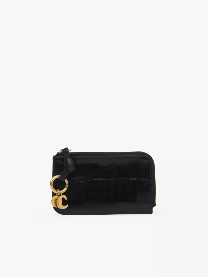 Cartera Alphabet en piel efecto cocodrilo Cartera Alphabet en piel efecto cocodrilo