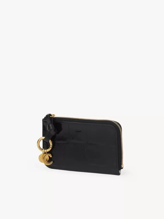 Cartera Alphabet en piel efecto cocodrilo Cartera Alphabet en piel efecto cocodrilo
