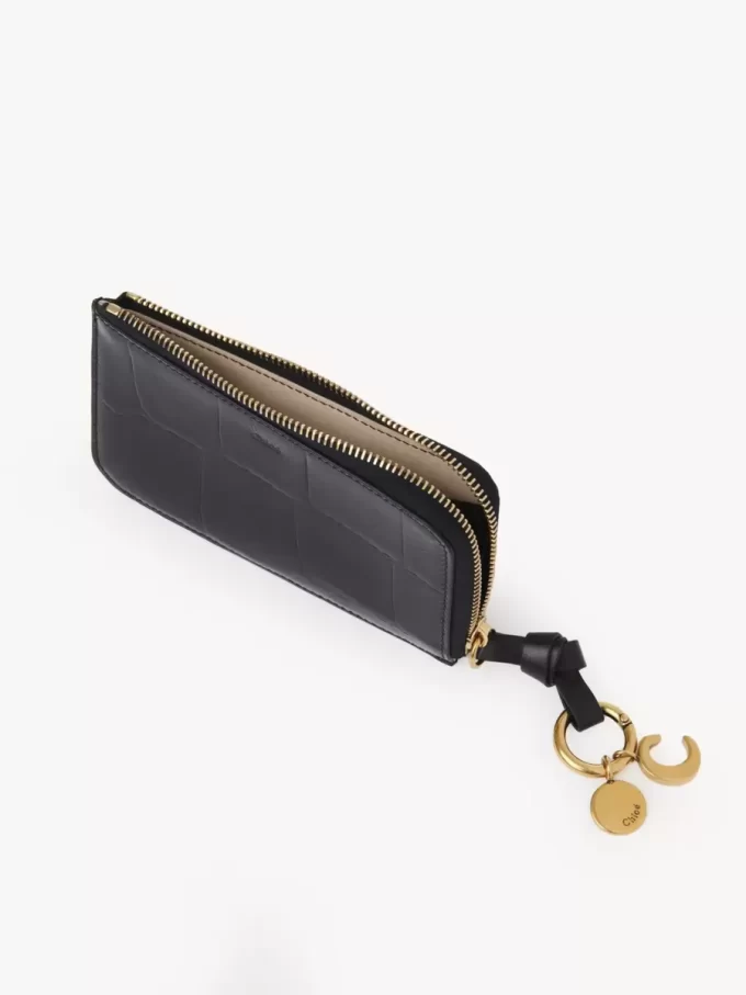 Cartera Alphabet en piel efecto cocodrilo Cartera Alphabet en piel efecto cocodrilo