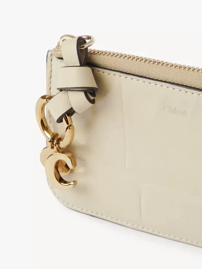 Cartera Alphabet en piel efecto cocodrilo Cartera Alphabet en piel efecto cocodrilo