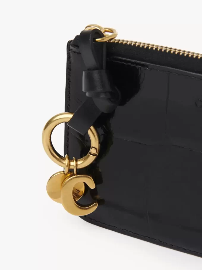 Cartera Alphabet en piel efecto cocodrilo Cartera Alphabet en piel efecto cocodrilo