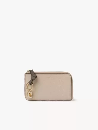 Cartera Alphabet en piel granulada