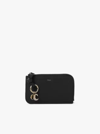 Cartera Alphabet en piel granulada