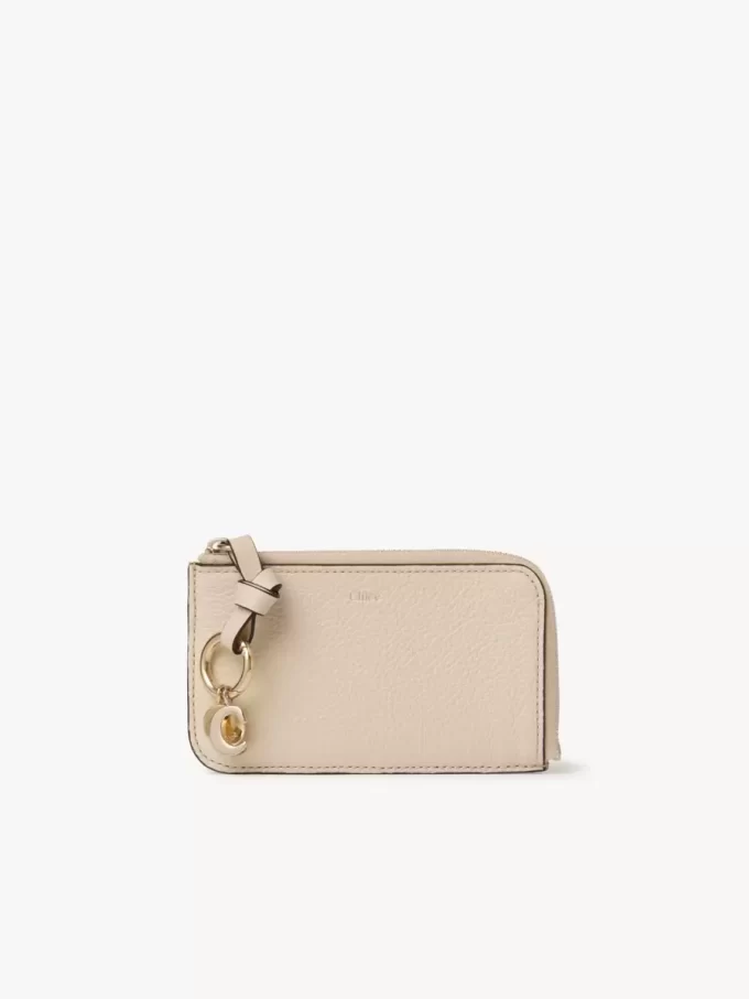 Cartera Alphabet en piel granulada