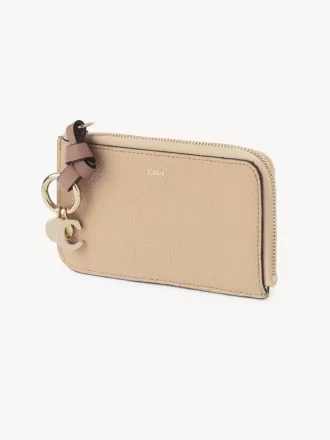 Cartera Alphabet en piel granulada