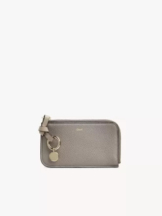 Cartera Alphabet en piel granulada