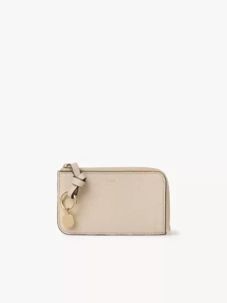 Cartera Alphabet en piel granulada