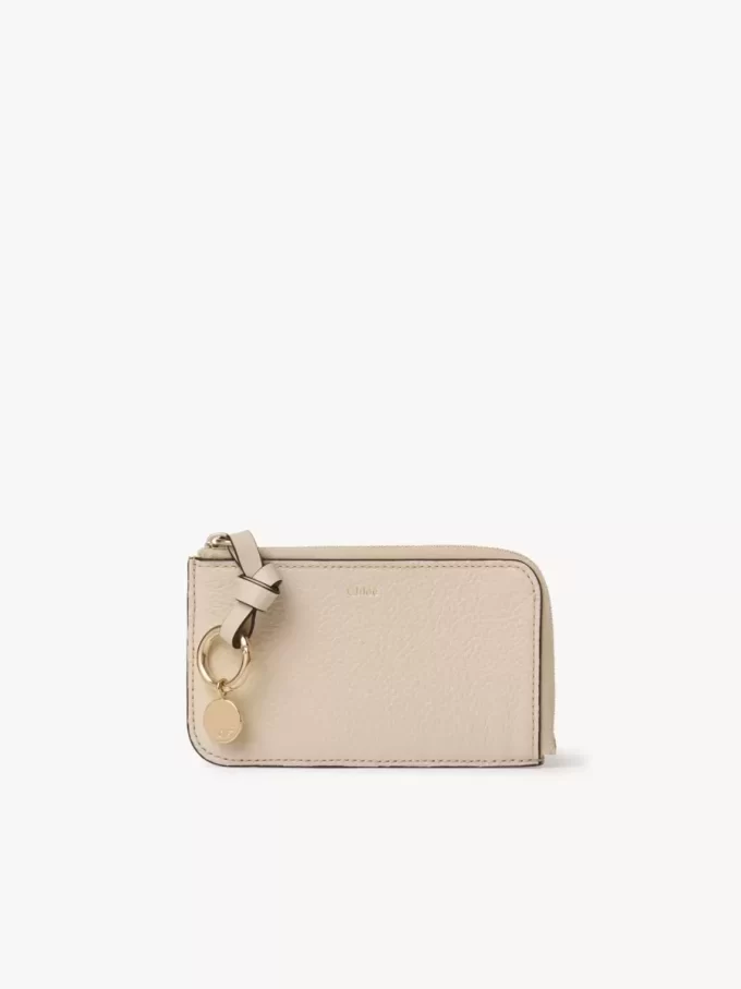 Cartera Alphabet en piel granulada