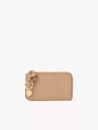Cartera Alphabet en piel granulada
