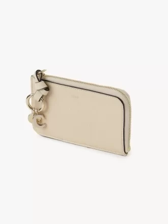 Cartera Alphabet en piel granulada